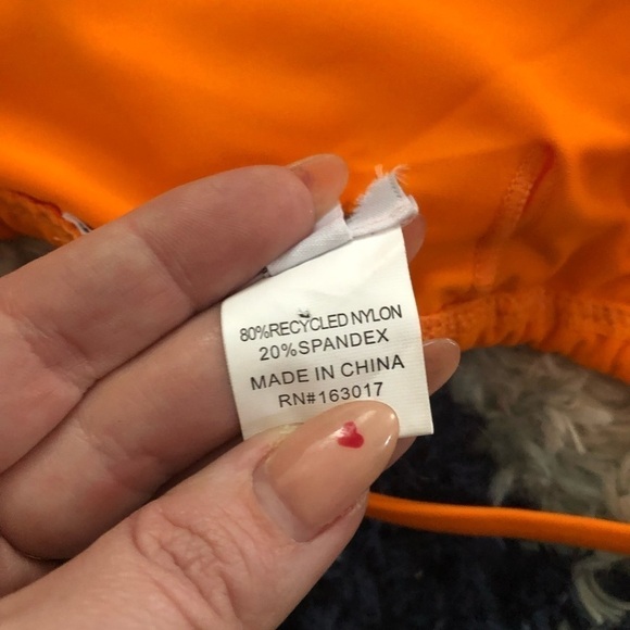 Princess Polly Orange Nylon Sophia Bikini Top 2 - Picture 7 of 8